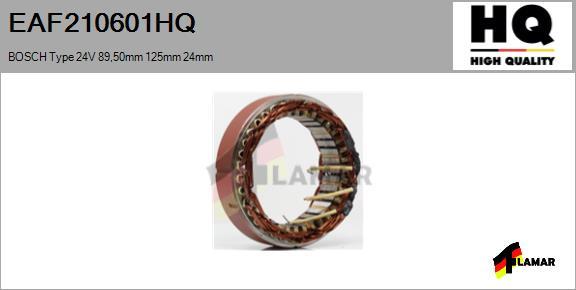 FLAMAR EAF210601HQ - Stator, alternator autospares.lv