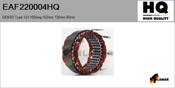 FLAMAR EAF220004HQ - Stator, alternator autospares.lv