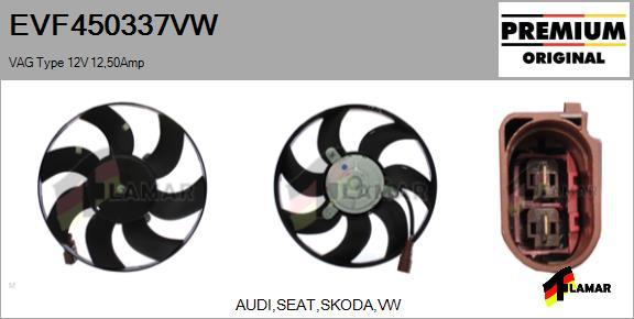 FLAMAR EVF450337VW - Fan, radiator autospares.lv