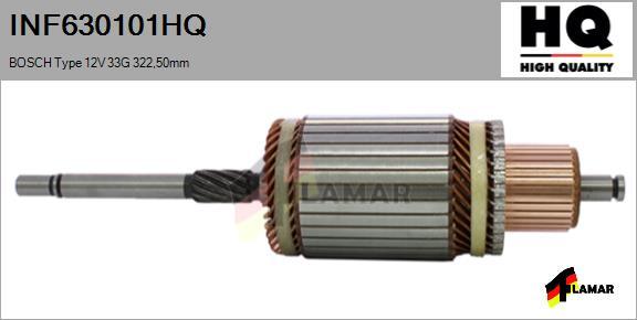 FLAMAR INF630101HQ - Armature, starter autospares.lv