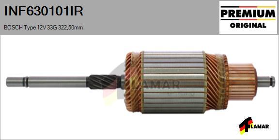 FLAMAR INF630101IR - Armature, starter autospares.lv