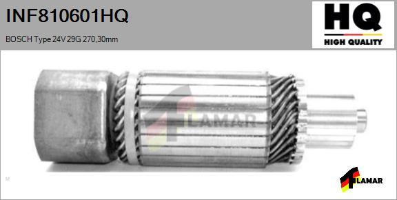 FLAMAR INF810601HQ - Armature, starter autospares.lv