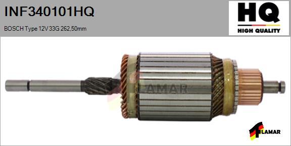 FLAMAR INF340101HQ - Armature, starter autospares.lv