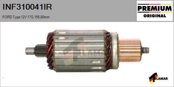 FLAMAR INF310041IR - Armature, starter autospares.lv