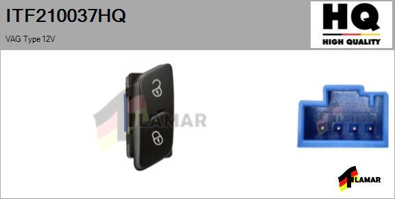 FLAMAR ITF210037HQ - Switch, door lock system autospares.lv