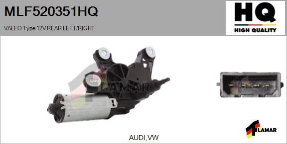 FLAMAR MLF520351HQ - Wiper Motor autospares.lv