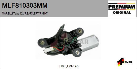 FLAMAR MLF810303MM - Wiper Motor autospares.lv