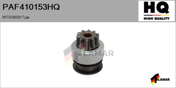 FLAMAR PAF410153HQ - Pinion, bendix, starter autospares.lv