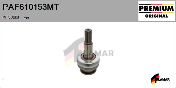 FLAMAR PAF610153MT - Pinion, bendix, starter autospares.lv