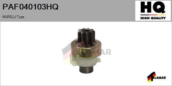 FLAMAR PAF040103HQ - Pinion, bendix, starter autospares.lv