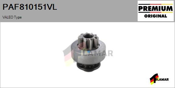 FLAMAR PAF810151VL - Pinion, bendix, starter autospares.lv