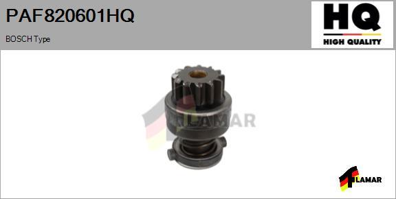 FLAMAR PAF820601HQ - Pinion, bendix, starter autospares.lv