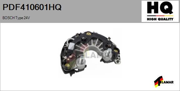 FLAMAR PDF410601HQ - Rectifier, alternator autospares.lv