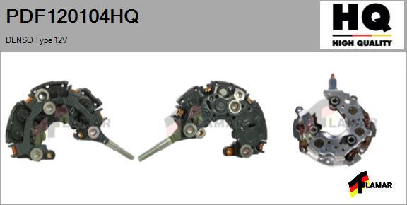 FLAMAR PDF120104HQ - Rectifier, alternator autospares.lv