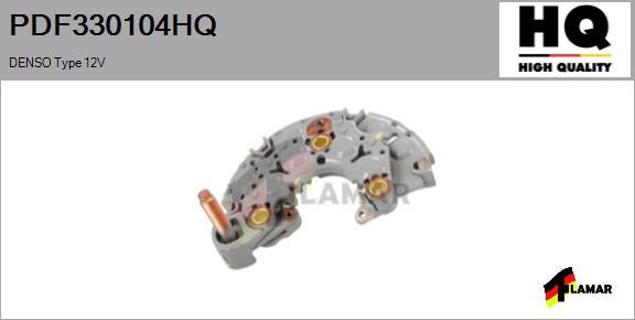 FLAMAR PDF330104HQ - Rectifier, alternator autospares.lv