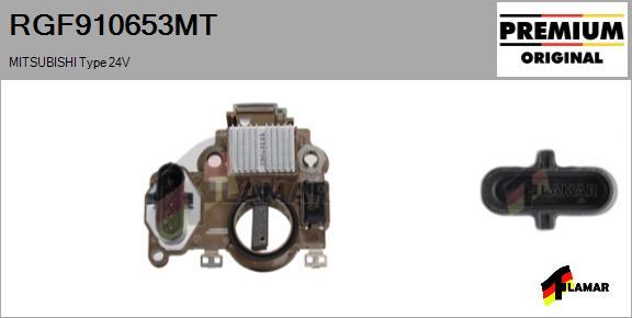 FLAMAR RGF910653MT - Voltage regulator, alternator autospares.lv