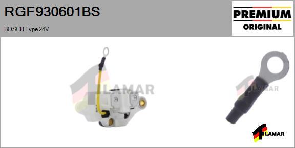 FLAMAR RGF930601BS - Voltage regulator, alternator autospares.lv