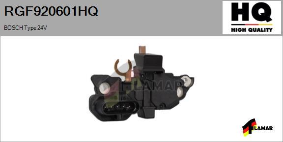 FLAMAR RGF920601HQ - Voltage regulator, alternator autospares.lv