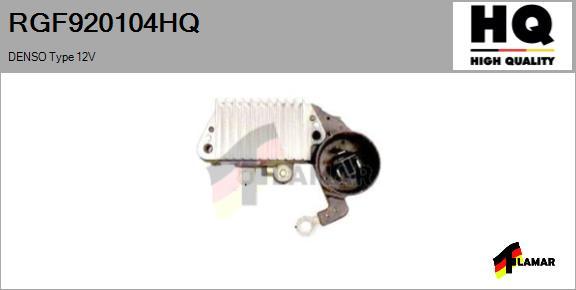 FLAMAR RGF920104HQ - Voltage regulator, alternator autospares.lv