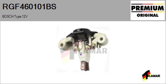 FLAMAR RGF460101BS - Voltage regulator, alternator autospares.lv