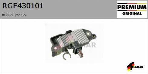 FLAMAR RGF430101
 - Voltage regulator, alternator autospares.lv