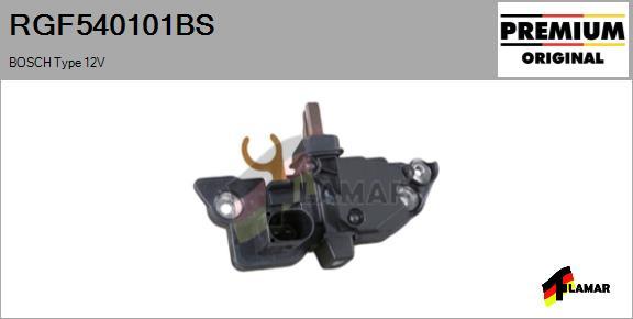 FLAMAR RGF540101BS - Voltage regulator, alternator autospares.lv