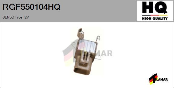 FLAMAR RGF550104HQ - Voltage regulator, alternator autospares.lv