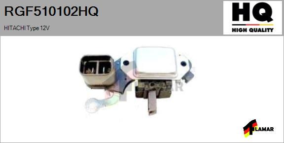 FLAMAR RGF510102HQ - Voltage regulator, alternator autospares.lv