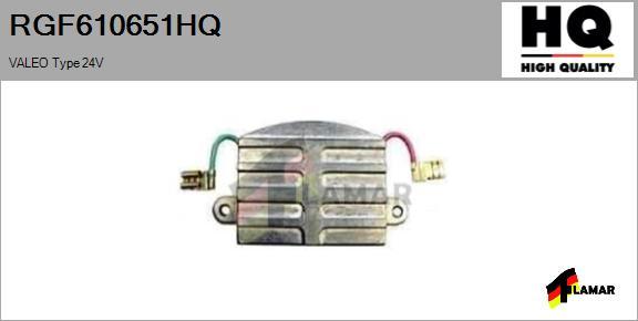 FLAMAR RGF610651HQ - Voltage regulator, alternator autospares.lv