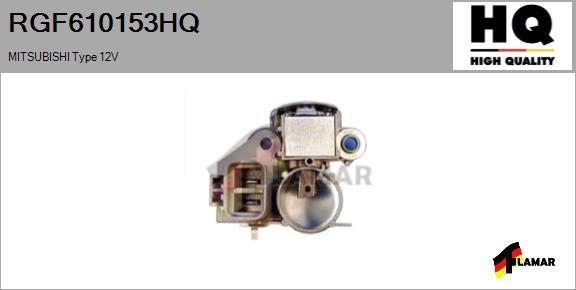 FLAMAR RGF610153HQ - Voltage regulator, alternator autospares.lv