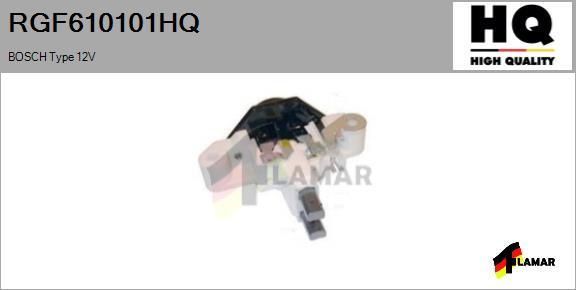 FLAMAR RGF610101HQ - Voltage regulator, alternator autospares.lv