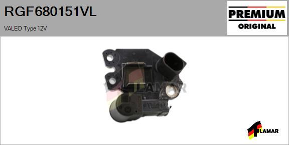 FLAMAR RGF680151VL - Voltage regulator, alternator autospares.lv