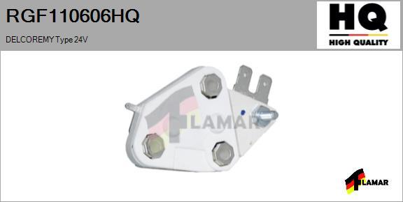 FLAMAR RGF110606HQ - Voltage regulator, alternator autospares.lv