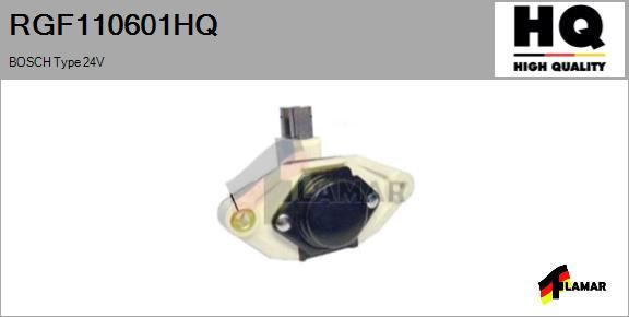 FLAMAR RGF110601HQ - Voltage regulator, alternator autospares.lv