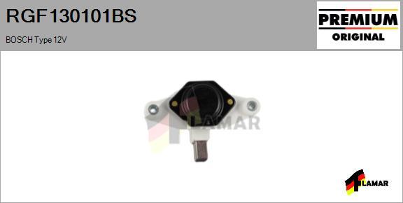FLAMAR RGF130101BS - Voltage regulator, alternator autospares.lv
