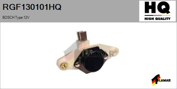 FLAMAR RGF130101HQ - Voltage regulator, alternator autospares.lv