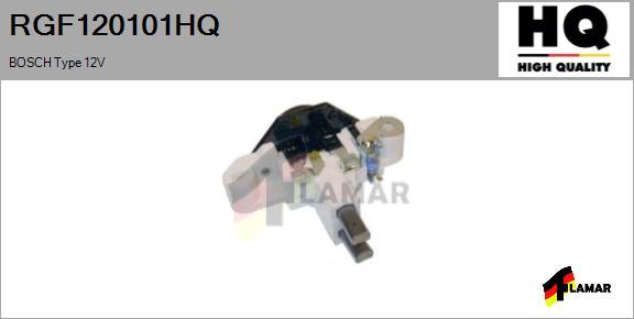 FLAMAR RGF120101HQ - Voltage regulator, alternator autospares.lv