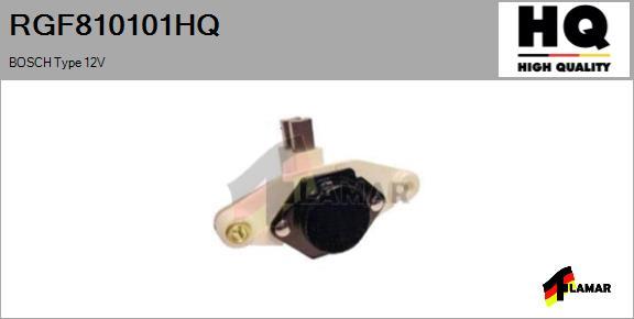 FLAMAR RGF810101HQ - Voltage regulator, alternator autospares.lv