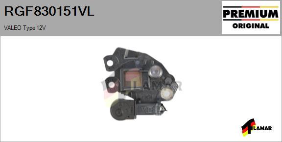 FLAMAR RGF830151VL - Voltage regulator, alternator autospares.lv