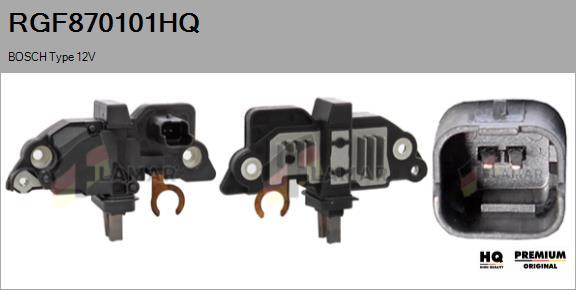 FLAMAR RGF870101HQ - Voltage regulator, alternator autospares.lv