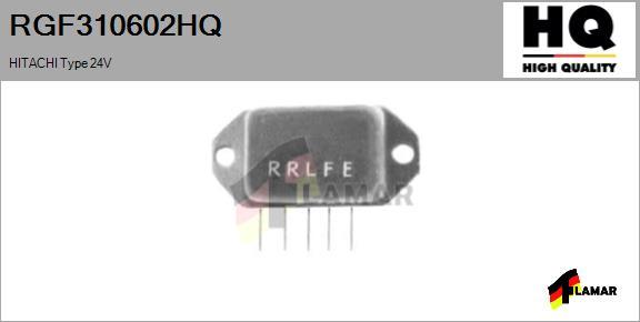 FLAMAR RGF310602HQ - Voltage regulator, alternator autospares.lv