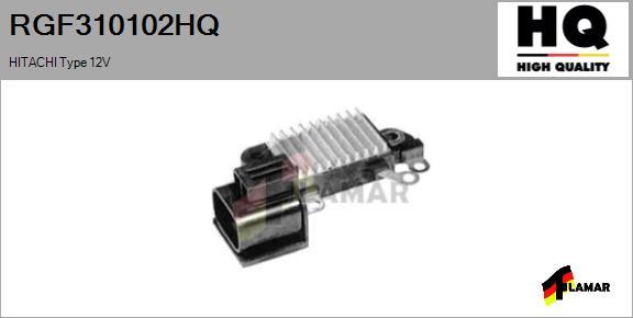 FLAMAR RGF310102HQ - Voltage regulator, alternator autospares.lv