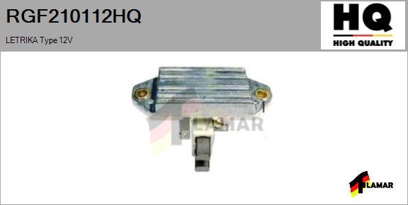 FLAMAR RGF210112HQ - Voltage regulator, alternator autospares.lv