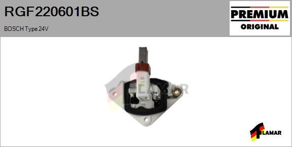 FLAMAR RGF220601BS - Voltage regulator, alternator autospares.lv