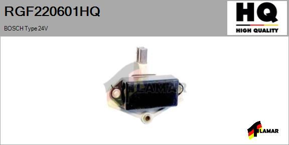 FLAMAR RGF220601HQ - Voltage regulator, alternator autospares.lv