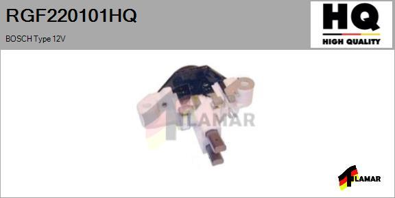FLAMAR RGF220101HQ - Voltage regulator, alternator autospares.lv