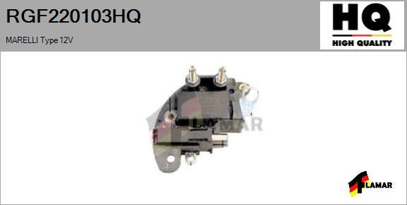 FLAMAR RGF220103HQ - Voltage regulator, alternator autospares.lv