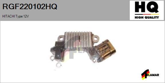 FLAMAR RGF220102HQ - Voltage regulator, alternator autospares.lv