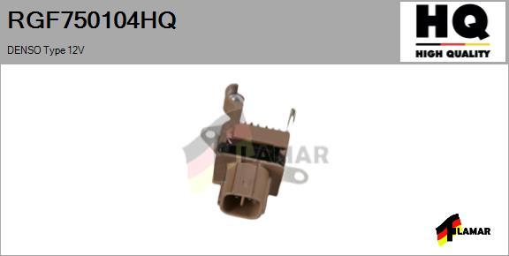 FLAMAR RGF750104HQ - Voltage regulator, alternator autospares.lv