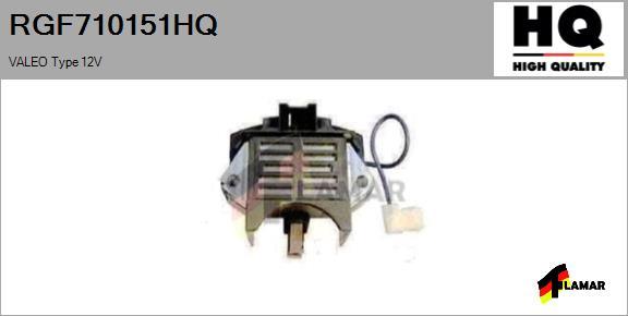 FLAMAR RGF710151HQ - Voltage regulator, alternator autospares.lv